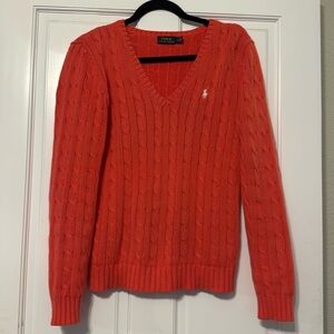 Polo sweater size M salmon color